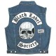 BLS Black Label Society Blue Denim Biker Vest