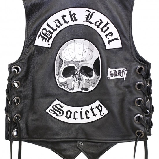 BLS Black Label Society Leather Vest