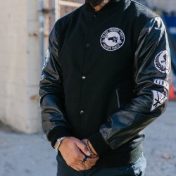 Black Panther Black Varsity Jacket