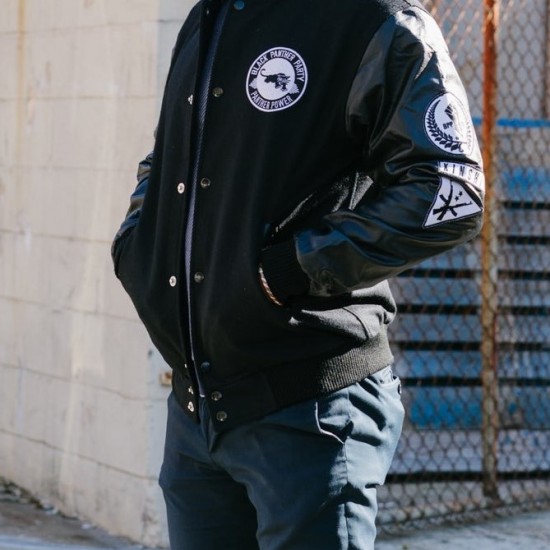 Black Panther Black Varsity Jacket