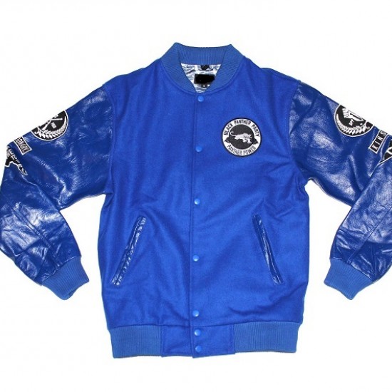 Black Panther Blue Varsity Jacket