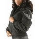 Black Pelle Pelle Airborne Shearling Hoodie Jacket