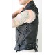 Black Studded leather vest