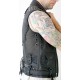 Black Studded leather vest