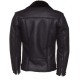 Black on Black Shearling Biker Jacket