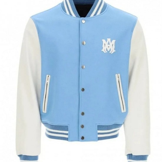 Blue and White Letterman Varsity Jacket Blue and White Letterman Varsity Jacket