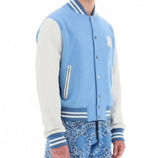 Blue and White Letterman Varsity Jacket Blue and White Letterman Varsity Jacket