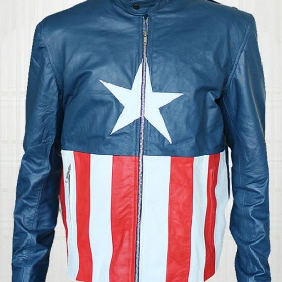 Bon Jovi Captain America Leather Jacket Bon Jovi Captain America Leather Jacket
