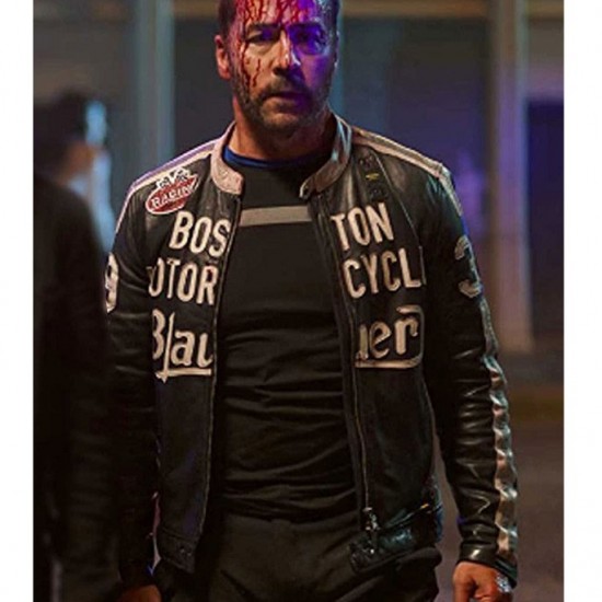 Boston Blauer American Night Jeremy Piven Leather Jacket