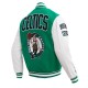 Boston Celtics Retro Classic Rib Green Wool Varsity Jacket Boston Celtics Retro Classic Rib Green Wool Varsity Jacket