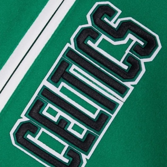 Boston Celtics Retro Classic Rib Green Wool Varsity Jacket Boston Celtics Retro Classic Rib Green Wool Varsity Jacket