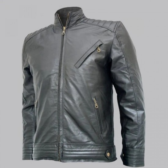 Bourne Legacy Black Leather Jacket Bourne Legacy Black Leather Jacket