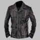 Black Fight Club Brad Pitt Inspired Leather Jacket Black Fight Club Brad Pitt Inspired Leather Jacket