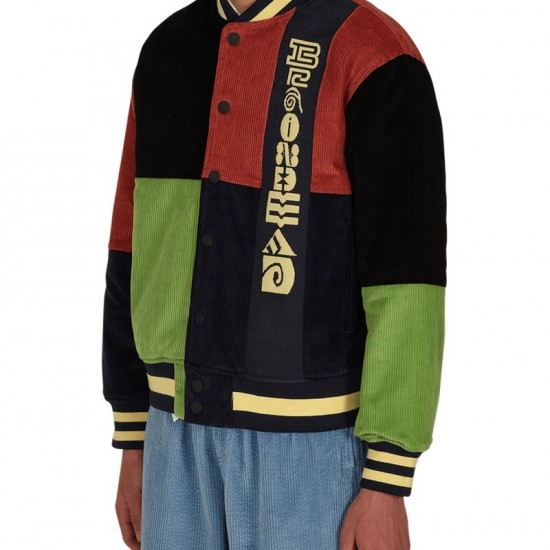 Patchwork Corduroy Brain Dead Letterman Jacket Patchwork Corduroy Brain Dead Letterman Jacket