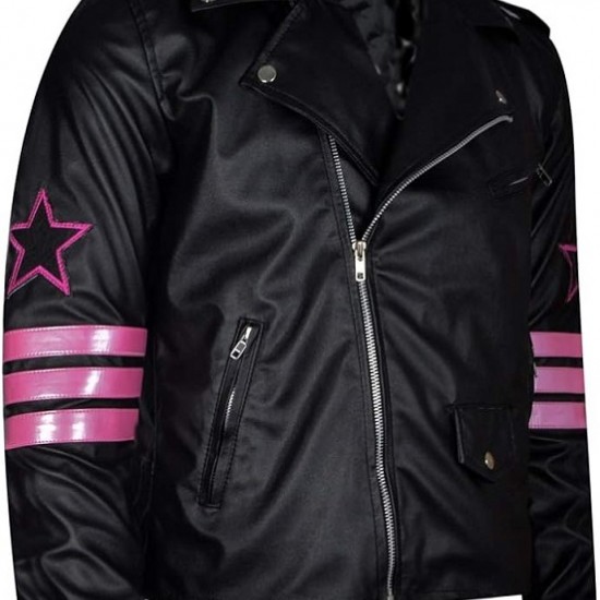 Bret Hitman Hart Black Leather Jacket Bret Hitman Hart Black Leather Jacket