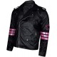 Bret Hitman Hart Black Leather Jacket Bret Hitman Hart Black Leather Jacket