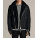 Black Biker Fur Brooklyn Jacket