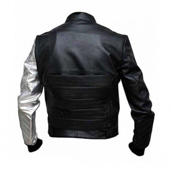 Silver Sleeves Bucky Barnes Winter Soldier Jacket Silver Sleeves Bucky Barnes Winter Soldier Jacket