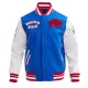 Buffalo Bills Retro Classic Rib Blue Wool Varsity Jacket Buffalo Bills Retro Classic Rib Blue Wool Varsity Jacket