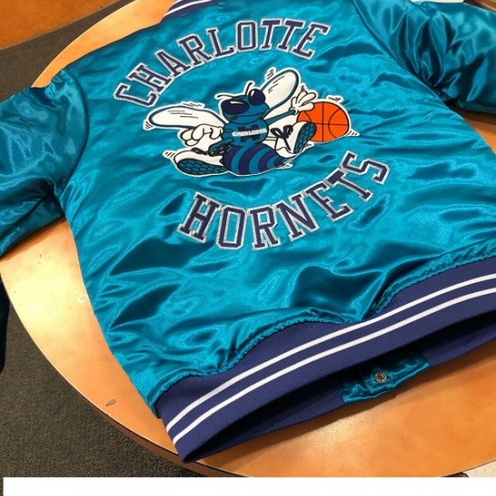 Charlotte Hornets NBA Team Satin Jacket