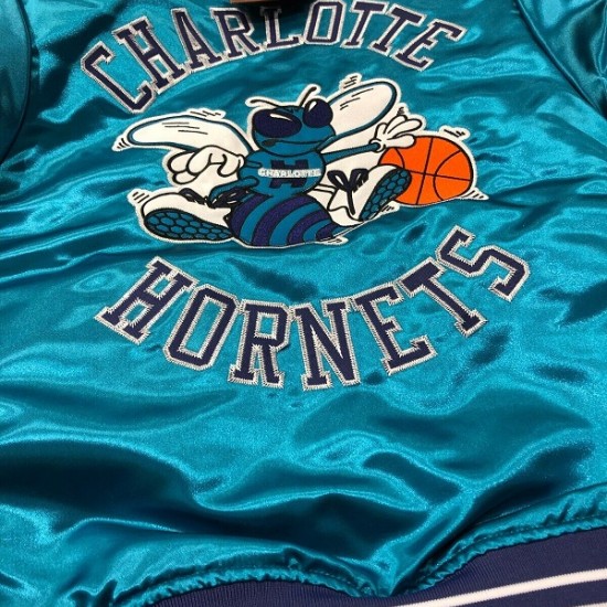 Charlotte Hornets NBA Team Satin Jacket