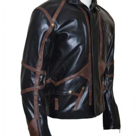 Sebastian Stan Captain America Black Leather Jacket Sebastian Stan Captain America Black Leather Jacket