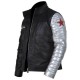 Captain America Silver Sleeves Winter Soldier Jacket Captain America Silver Sleeves Winter Soldier Jacket