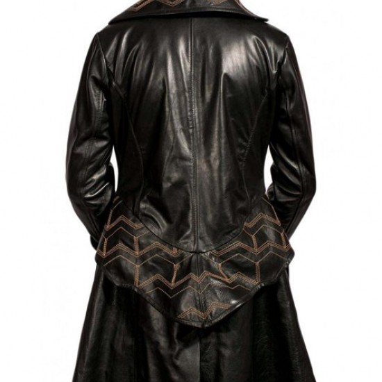 Captain Hook Leather Trench Coat Captain Hook Leather Trench Coat
