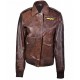 Captain Marvel Carol Danvers Leather Flight Bomber Jacket