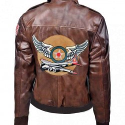 Captain Marvel Carol Danvers Leather Flight Bomber Jacket