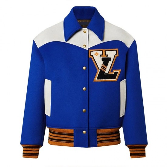 Cashgora LV Varsity Blue Jacket Cashgora LV Varsity Blue Jacket