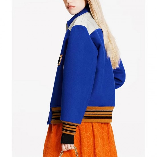 Cashgora LV Varsity Blue Jacket Cashgora LV Varsity Blue Jacket