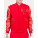 Chicago Bulls Classic Triple Red Wool Varsity Jacket Chicago Bulls Classic Triple Red Wool Varsity Jacket