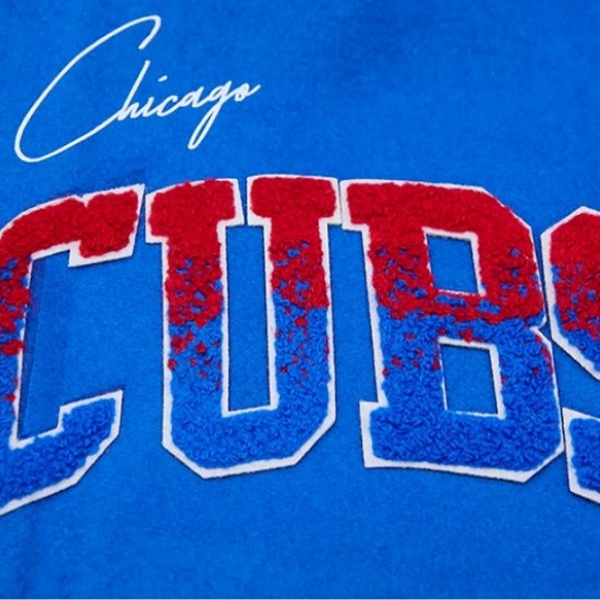 Chicago Cubs Home Town Blue Wool Varsity Jacket Chicago Cubs Home Town Blue Wool Varsity Jacket