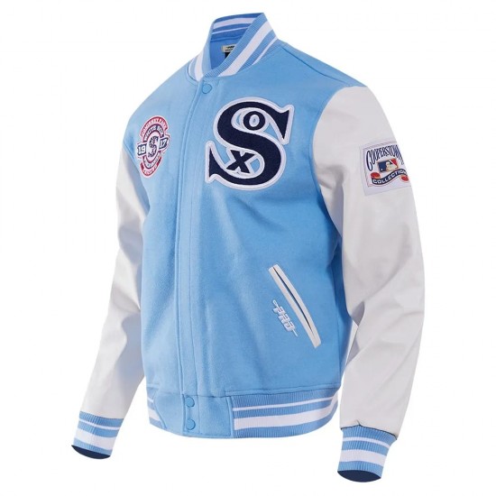 Chicago White Sox Retro Classic Blue Wool Varsity Jacket Chicago White Sox Retro Classic Blue Wool Varsity Jacket