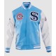 Chicago White Sox Retro Classic Blue Wool Varsity Jacket Chicago White Sox Retro Classic Blue Wool Varsity Jacket