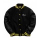 Chinatown Market Smile Black Varsity Jacket Chinatown Market Smile Black Varsity Jacket