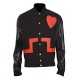 Chris Brown Valentines Bomber Leather Letterman Jacket