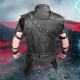 Chris Hemsworth Thor Ragnarok Brown Leather Vest with Removable Belts