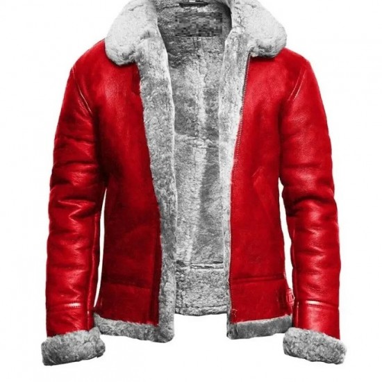 Christmas Red Leather Jacket Christmas Red Leather Jacket
