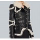 Black Leather Shearling Classic Biker Jacket Black Leather Shearling Classic Biker Jacket