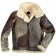Mens Cockpit USA 100 Mission B-3 Sheepskin Bomber Jacket Mens Cockpit USA 100 Mission B-3 Sheepskin Bomber Jacket