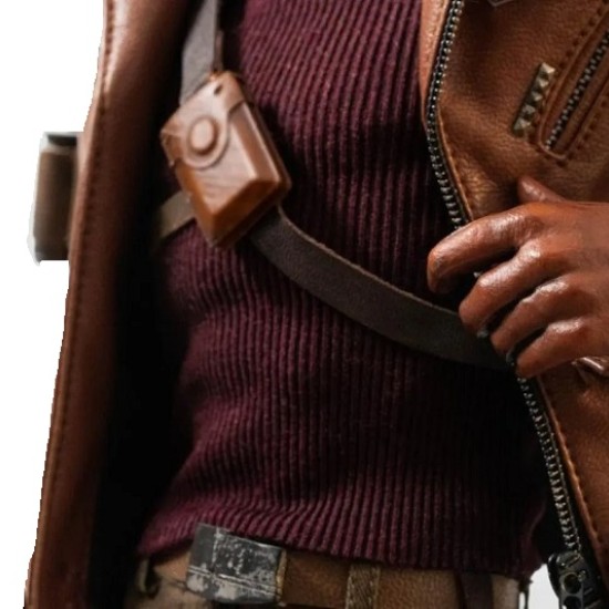 Deathloop Colt Vahn Brown Leather Jacket Costume