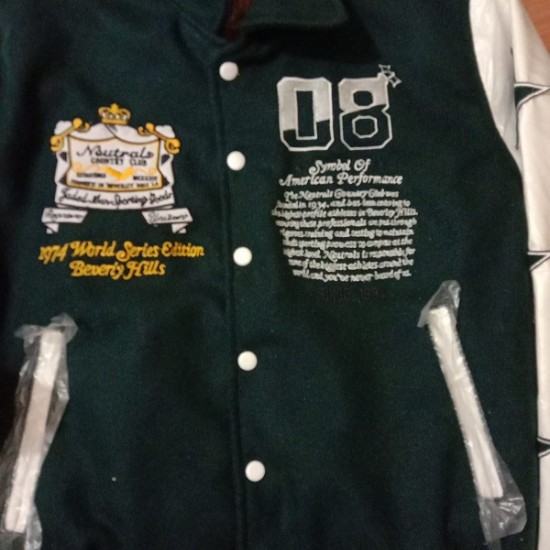 Neutrals Country Club Varsity Jacket Neutrals Country Club Varsity Jacket
