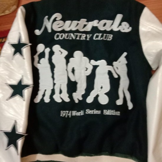 Neutrals Country Club Varsity Jacket Neutrals Country Club Varsity Jacket