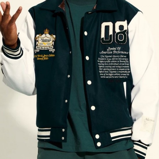 Neutrals Country Club Varsity Jacket Neutrals Country Club Varsity Jacket