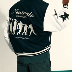 Neutrals Country Club Varsity Jacket