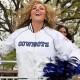 Cowboys Cheerleaders White Bomber Jacket Cowboys Cheerleaders White Bomber Jacket