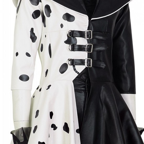 Halloween Adult Women Cruella De Vil Cosplay Costume 