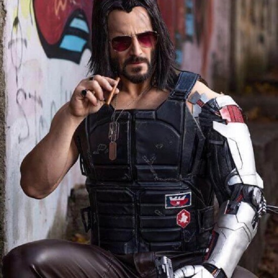 Cyberpunk 2077 Johnny Silverhand Black Tactical Vest Cyberpunk 2077 Johnny Silverhand Black Tactical Vest